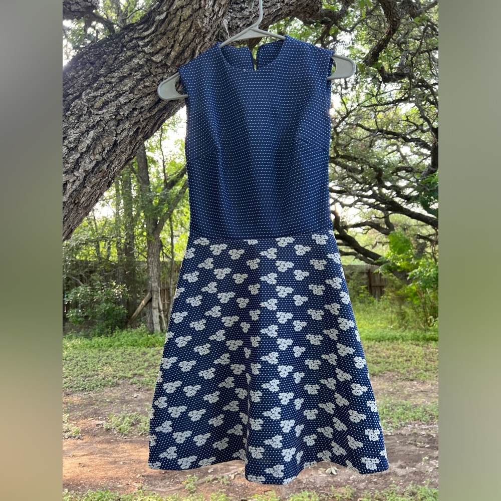 Sleeveless vintage mini dress by Jerrel of Texas